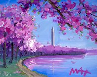Cherry Blossom II Ver. II #15 2018 16x20 Works on Paper (not prints) by Peter Max - 1 Cherry Blossom II Ver. II #15 2018 16x20 Works on Paper (not prints) by Peter Max - 1