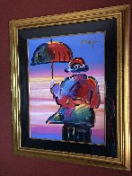 Umbrella Man Unique 1999 44x36 Works on Paper (not prints) by Peter Max - 1 Umbrella Man Unique 1999 44x36 Works on Paper (not prints) by Peter Max - 1