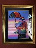 Umbrella Man Unique 1999 44x36 Works on Paper (not prints) by Peter Max - 2