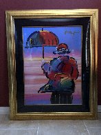 Umbrella Man Unique 1999 44x36 Works on Paper (not prints) by Peter Max - 3 Umbrella Man Unique 1999 44x36 Works on Paper (not prints) by Peter Max - 3