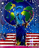Peace on Earth Unique 2001 40x34 - Huge Works on Paper (not prints) by Peter Max - 0