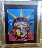 Liberty Head Unique 2005 43x36 Huge Works on Paper (not prints) by Peter Max - 1