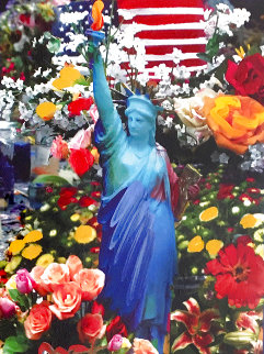 Land of the Free Home of the Brave II Unique 2005 40x34 Super Huge Works on Paper (not prints) - Peter Max Land of the Free Home of the Brave II Unique 2005 40x34 Super Huge Works on Paper (not prints) - Peter Max