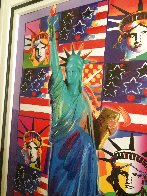 God Bless America III - With Five Liberties Unique 2005 37x32 Works on Paper (not prints) by Peter Max - 4 God Bless America III - With Five Liberties Unique 2005 37x32 Works on Paper (not prints) by Peter Max - 4