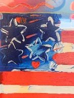 Flag With Heart VI 2013 Limited Edition Print by Peter Max - 3