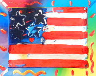 Flag With Heart VI 2013 Limited Edition Print by Peter Max - 0