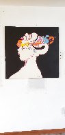 Untitled, Portrait of the Artists’ Wife 1970 36x40 Huge Original Painting by Peter Max - 1 Untitled, Portrait of the Artists’ Wife 1970 36x40 Huge Original Painting by Peter Max - 1