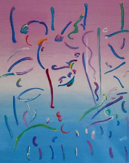 Midnight Profile HC 2017 Limited Edition Print - Peter Max Midnight Profile HC 2017 Limited Edition Print - Peter Max