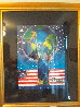 Peace on Earth Unique 2001 30x24 Works on Paper (not prints) by Peter Max - 1