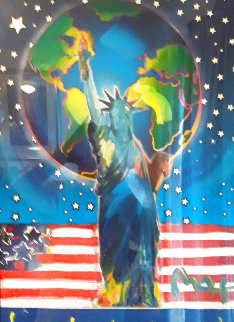 Peace on Earth Unique 2001 30x24 Works on Paper (not prints) - Peter Max