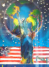 Peace on Earth Unique 2001 30x24 Works on Paper (not prints) by Peter Max - 0