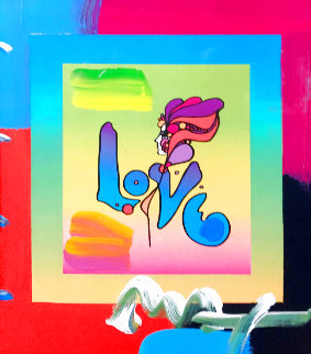 Love on Blends Unique 2006 25x23 Works on Paper (not prints) - Peter Max Love on Blends Unique 2006 25x23 Works on Paper (not prints) - Peter Max