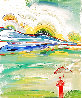 Umbrella Man At Sunrise Limited Edition Print by Peter Max - 0
