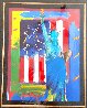 Full Liberty Unique 2006 34x30 Works on Paper (not prints) by Peter Max - 1