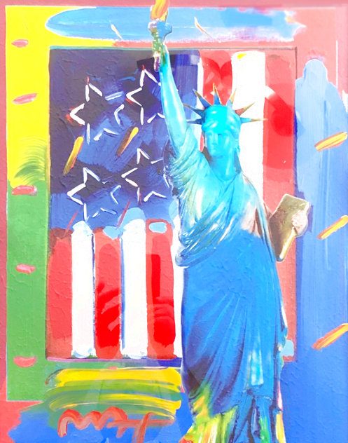 Full Liberty Unique 2006 34x30 Works on Paper (not prints) by Peter Max