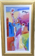 Statue of Liberty Unique 2001 49x30  Huge Works on Paper (not prints) by Peter Max - 1