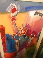Statue of Liberty Unique 2001 49x30  Huge Works on Paper (not prints) by Peter Max - 2