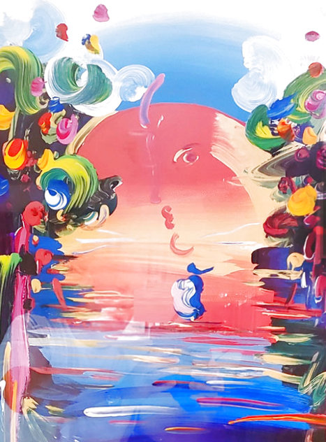 Better World III 1999 36x30 Works on Paper (not prints) by Peter Max