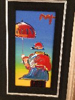Umbrella Man 2012 12x6 Original Painting by Peter Max - 2 Umbrella Man 2012 12x6 Original Painting by Peter Max - 2