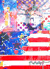 God Bless America II Unique 2001 39x33 Works on Paper (not prints) by Peter Max - 0