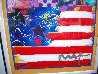 God Bless America II Unique 2001 39x33 Works on Paper (not prints) by Peter Max - 5