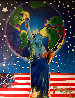 Peace of Earth Unique 2001 39x33 Huge Works on Paper (not prints) by Peter Max - 0