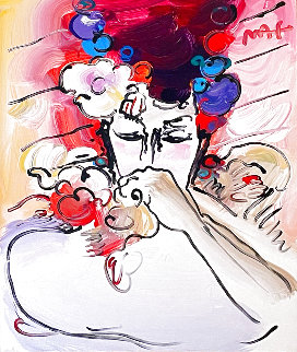 Susan 1982 24x19 Original Painting - Peter Max Susan 1982 24x19 Original Painting - Peter Max