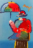 Umbrella Man Unique 43x33  Huge Works on Paper (not prints) by Peter Max - 0