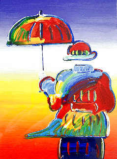 Umbrella Man 2015 Limited Edition Print - Peter Max Umbrella Man 2015 Limited Edition Print - Peter Max