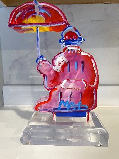 Umbrella Man Ver. III Acrylic Sculpture Unique 2017 12 in Sculpture - Peter Max Umbrella Man Ver. III Acrylic Sculpture Unique 2017 12 in Sculpture - Peter Max