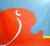Abstract II Vintage Acrylic 1970 Huge Mural Size Original Painting by Peter Max - 0