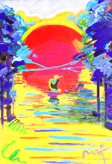 Better World Unique 2007 45x33 Huge Works on Paper (not prints) - Peter Max Better World Unique 2007 45x33 Huge Works on Paper (not prints) - Peter Max