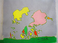 Hidden Profile I 1971 24x24 Original Painting by Peter Max - 1 Hidden Profile I 1971 24x24 Original Painting by Peter Max - 1