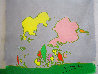 Hidden Profile I 1971 24x24 Original Painting by Peter Max - 1