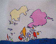Hidden Profile I 1971 24x24 Original Painting by Peter Max - 2 Hidden Profile I 1971 24x24 Original Painting by Peter Max - 2