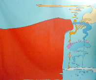 Abstract I Vintage Acrylic 1970 Huge Mural Size  Original Painting by Peter Max - 0