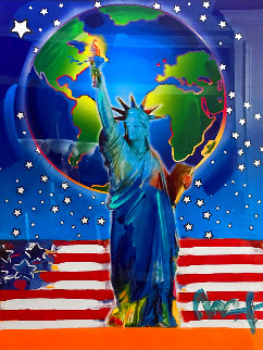 Peace on Earth Unique 2003 26x36 Works on Paper (not prints) - Peter Max Peace on Earth Unique 2003 26x36 Works on Paper (not prints) - Peter Max