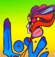 Love on Blends Unique 18x16 Works on Paper (not prints) by Peter Max - 2 Love on Blends Unique 18x16 Works on Paper (not prints) by Peter Max - 2