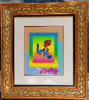 Love on Blends Unique 18x16 Works on Paper (not prints) by Peter Max - 1 Love on Blends Unique 18x16 Works on Paper (not prints) by Peter Max - 1