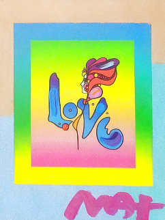 Love on Blends Unique 18x16 Works on Paper (not prints) - Peter Max Love on Blends Unique 18x16 Works on Paper (not prints) - Peter Max