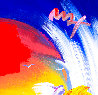 Without Borders II     2007  Embellished Poster Unique Works on Paper (not prints) by Peter Max - 1
