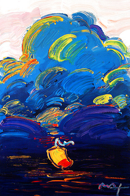 Summer Storm 2008  Unique Embellished Poster Works on Paper (not prints) by Peter Max
