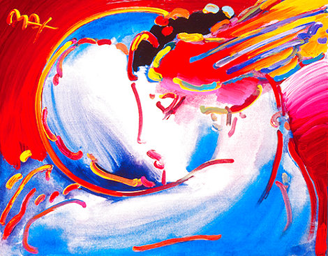 Peace By the Year 2000 unique Embellished Poster Works on Paper (not prints) - Peter Max