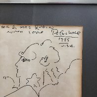 Untitled Early Vintage Drawing 1975 15x13 Drawing by Peter Max - 3