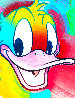 Donald Duck - Ver.i#80 Unique 1996 27x25 Original Painting by Peter Max - 2