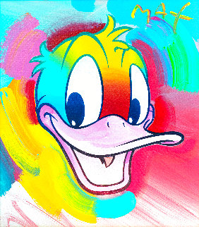 Donald Duck - Ver.i#80 Unique 1996 27x25 Original Painting - Peter Max