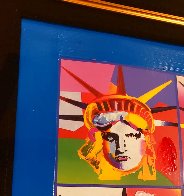 Liberty And Justice For All II Unique 2005 37x31 Works on Paper (not prints) by Peter Max - 5 Liberty And Justice For All II Unique 2005 37x31 Works on Paper (not prints) by Peter Max - 5