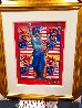 God Bless America With Five Liberties Unique 2001 37x31 Works on Paper (not prints) by Peter Max - 1