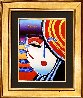 Deco Lady  Unique 1996 29x25 Works on Paper (not prints) by Peter Max - 1