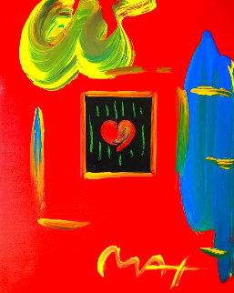 Heart Suite II 2000 11x9 Unique Works on Paper (not prints) - Peter Max Heart Suite II 2000 11x9 Unique Works on Paper (not prints) - Peter Max
